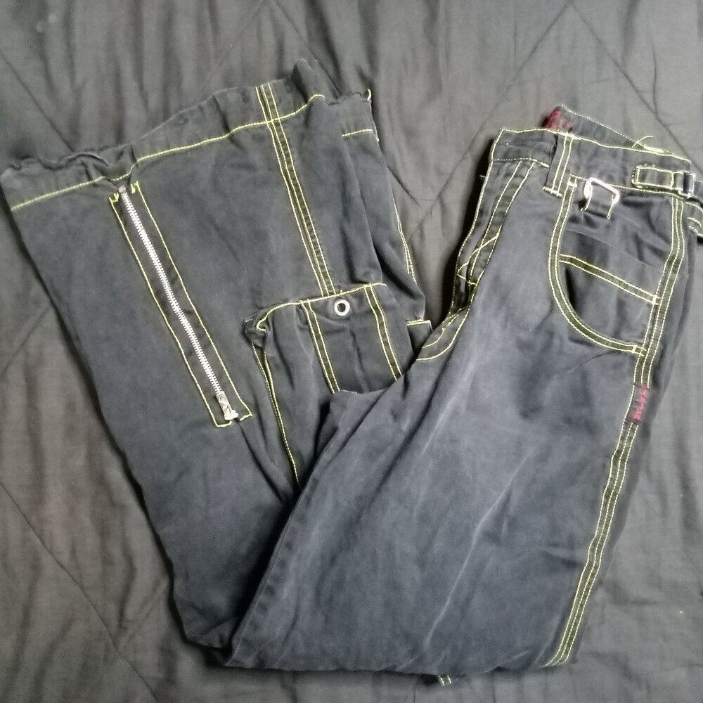 Vintage Y2K Tripp NYC Rave Wide Leg Jeans Baggy